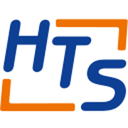  Das Logo zeigt die Buchstaben HTS in blauer und orangefarbener Schrift, umgeben von einem rechteckigen Rahmen. 